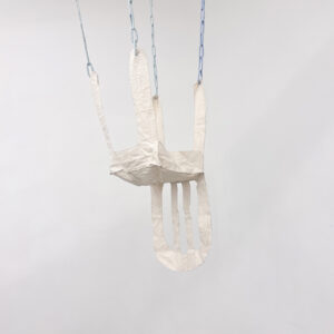 Restu Ratnaningtyas, ‘I’m Tired of…’, 2022, Cotton, polyester, thread, 200 x 40 x 40 cm. Image from Mizuma Gallery