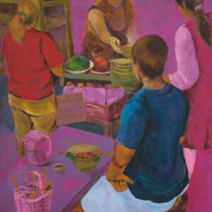 Pawarest Choksaen, ‘The Hunger’, 2023, Acrylic on canvas, 90 x 70 cm. Image from Richard Koh Fine Art