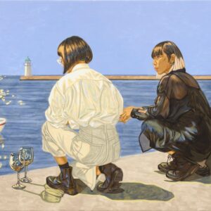 Jiab-Prachakul-‘Girlfriends-2022-Acrylic-on-linen-160-x-200-cm.-Image-from-Timothy-Taylor