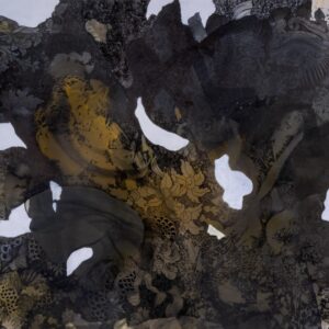 Kemalezedine, ‘Untitled (Landscape on White #2)’, 2023, Acrylic on canvas, 120 x 200 cm. Image from Artsy