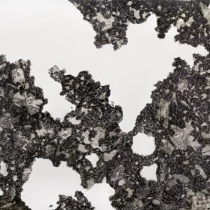 Kemalezedine, ‘Untitled (Scratch Black)’, 2023, Acrylic on canvas, 150 x 200 cm. Image from Artsy