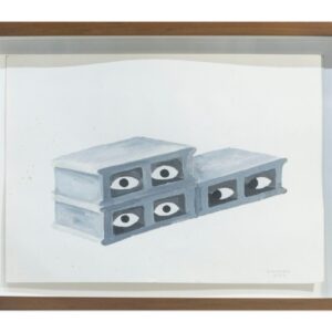 Mark Salvatus, ‘Concrete Encounters 4’, 2022, acrylic on paper. Image courtesy of The Drawing Room Manila