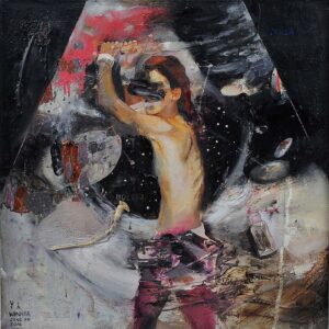 Winner Jumalon, ‘Untitled’, 2016, Oil on canvas, 61 x 61 cm. Image from Invaluable