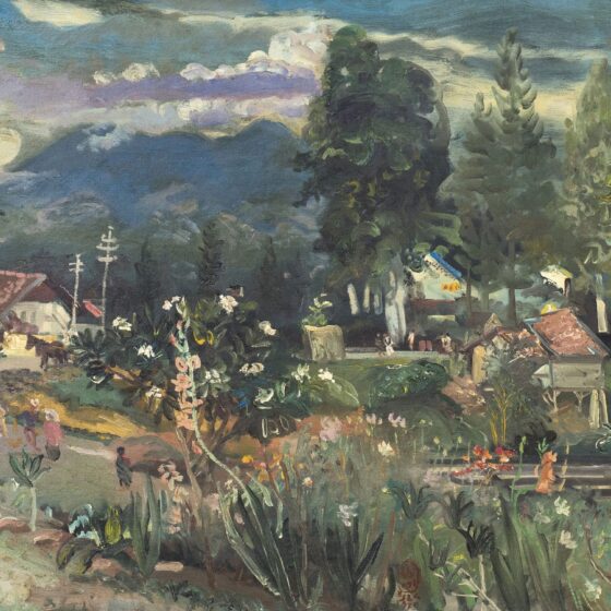 06-S.-Soedjojono-_Morning-at-Sirnagalih-Megamendung-1970-Oil-on-canvas-61-x-101-cm.-Image-from-Christies-scaled