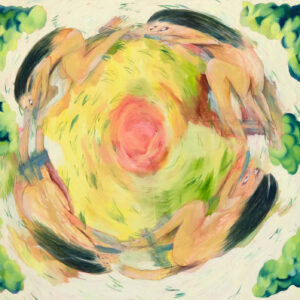 Alya Hatta, 'ZZZZ', 2021, oil paint on canvas, 170 x 150 cm. Image from the artist's website