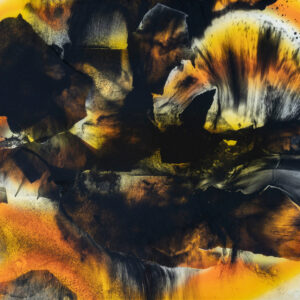 Arin Dwihartanto Sunaryo, 'Liniresin (Sawit #1)', 2022, palm oil, charcoal, fiber, and pigmented resin mounted on wooden panel, 172 x 143 x 5.50 cm. Image from Silverlens Galleries