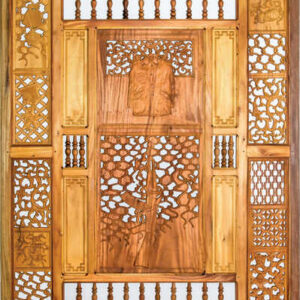 Bui Cong Khanh, 'Northern Heritage', 2018, hand carved jackfruit wood, 188.5 x 122.5 x 5 cm. Image from Artsy