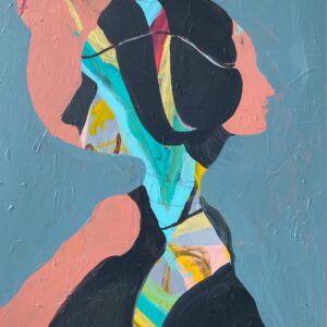 Chati Coronel, 'Shero', 2020, acrylic on canvas, 121 x 91 cm. Image from SILVERLENS