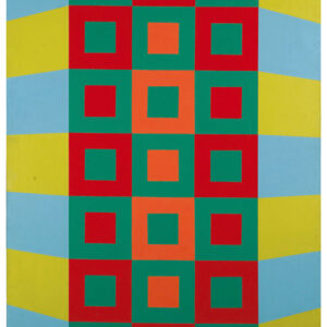 Choong Kam Kow, 'Vibration', 1969, emulsion on canvas, 213 x 152 cm. Image from the artist's website