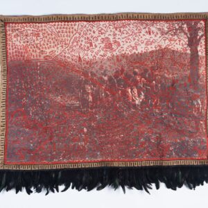 Cian Dayrit, ‘Neocolonial Landscape’, 2020, embroidery on fabric, 155.5 x 125 cm. Image from Ocula