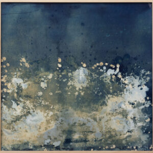 Corinne De San Jose, 'The Shore is Parchment #3', 2021, cyanotype, 128 x 128 cm. Image from Silverlens