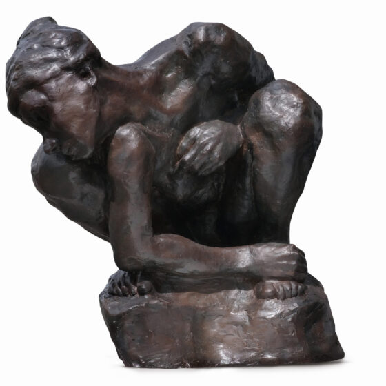 Dzikra-Afifah-‘Femme-Accroupie-Appropriation-2022-Fibre-Resin-50-x-30-x-36-cm.-Image-from-Gajah-Gallery-1