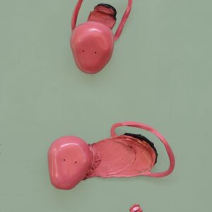 Handiwirman Saputra, 'Tanda Hitam dan Pesaudaraan Gelang Karet', 2018, resin polyurethane paint, 35 x 55 cm. Image from Ocula