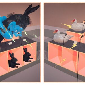 Hisyamuddin-Abdullah-‘Dewan-Beradu-Vokal-2021-Acrylic-on-canvas-213.5-x-183-cm-diptych.-Image-from-Taksu