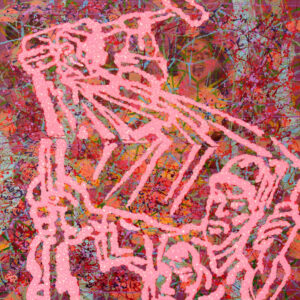 Hoang Duong Cam, 'Strange, it's not the voice', 2007, acrylic on canvas, 115 x 115 cm. Image from Post Vidai