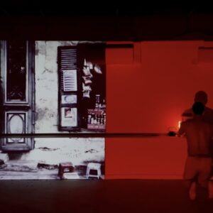 KV Duong, 'Unhomely', 2022, live performance at Canning Gallery. Image from the artist's website