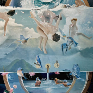 Man's-main-task-is-to-give-birth-to-himself,-but-purification-is-necessary-200cmx123cm-Oil-on-canvas-2019