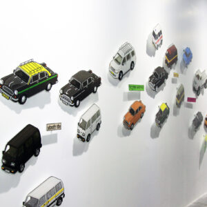 Narpati Awangga, '2009 Delhi Transportation', 2015, digital print on laser cut acrylic, dimensions variable. Image from Indo Art Now