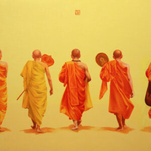 Nguyen Minh Phuoc, 'Afternoon Sun', 2004, oil on on canvas, 100 x 161 cm. Image from Toriizaka Art
