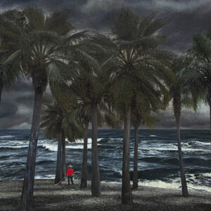 Pachara Piyasongsoot, 'Gardener in Red' 2020, oil on linen 100x150cm. Photo courtesy of the artist and RKFA.