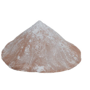 Pam Quinto, 'White Gold 2', 2022, terracotta and azuki stoneware with salt, 44.45 x 44.45 x 20.32 cm. Image from Ocula