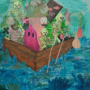 Pow Martinez, 'relax we came to party', 2017, Oil on canvas, 213.4 x 243.8 cm, Image courtesy of Silverlens Gallery