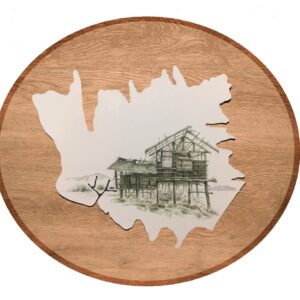 Ryan Villamael, 'Vista series Plate no. 9', 2020, Waterloclous, (off-cut) acid free paper, 24.13 x 21.59 cm, Image courtesy of Silverlens Gallery