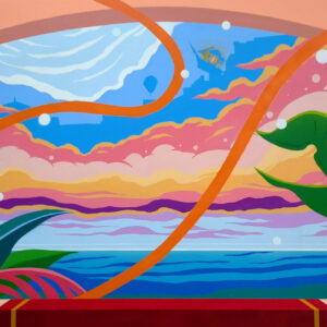 Sam Lo, 'LOCI.Daydream 0222', 2022, spray paint on canvas, 115 x 76 cm. Image from Art Porters Gallery