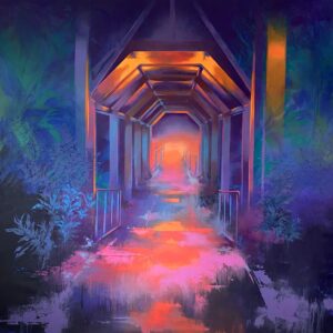 Shen Jiaqi, 'Where Do We Go From Here', 2021, acrylic on linen, 175 x 183 cm. Image from Cuturi Gallery