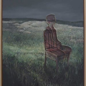 Taufik Ermas, 'Drowning in Silence Before Midnight #4', 2020, acrylic on countoured layered canvas, 90 x 75 cm. Image from Artsy