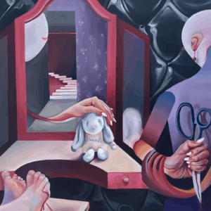 Vanessa Liem, 'All But Henry', 2021, oil on canvas, 121 x 91 cm. Image from Cuturi Gallery