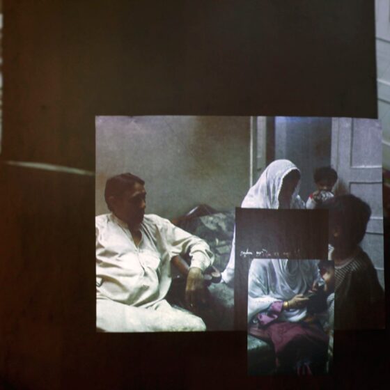 Wei Leng Tay, 'I Was A Different Type of Man Back Then', 2016, single channel projection, glassine, fishing wire, tracing paper. Image from Yeo Workshop