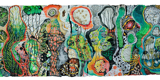 Yim Maline, ‘The Power Of The East’, 2012, 77x232cm. Photo courtesy RKFA and the artist.