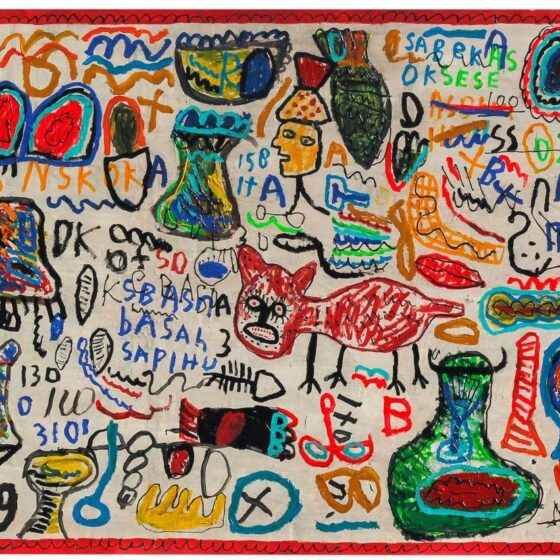 Yunizar, 'Landscape', 2021, Acrylic on canvas, 230 x 160 cm, Image courtesy of Gajah Gallery